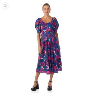 Crosby by Mollie Burch Flagger Dress Size Large Party Floral